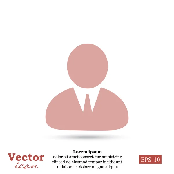 Ícone avatar usuário — Vetor de Stock