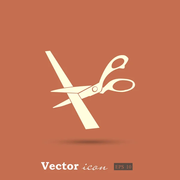 Иконка резки ножниц — стоковый вектор