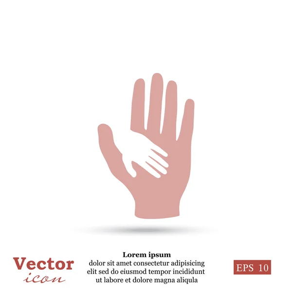 Icône Aider les mains — Image vectorielle