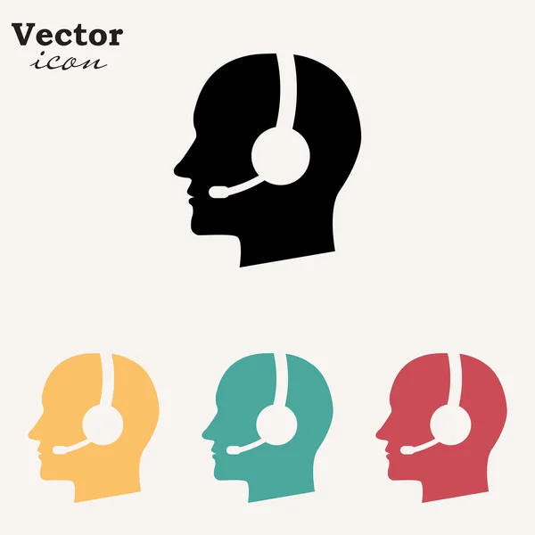Call center ikonok — Stock Vector