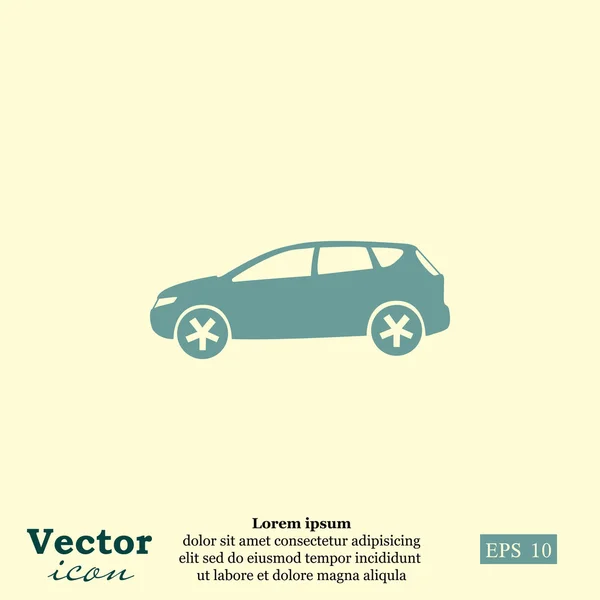 Modern bil ikonen — Stock vektor