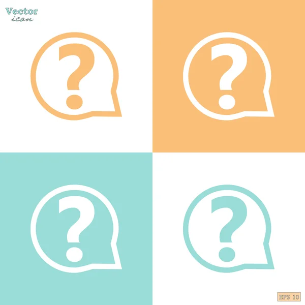 Iconos signo de interrogación — Vector de stock