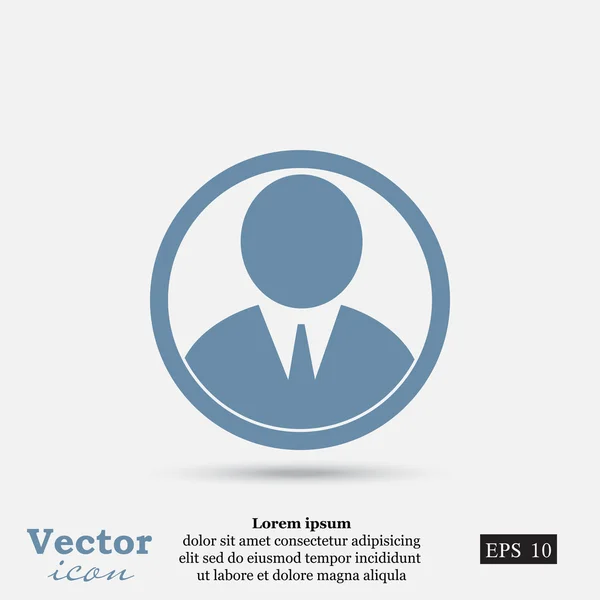 Ícone avatar usuário — Vetor de Stock