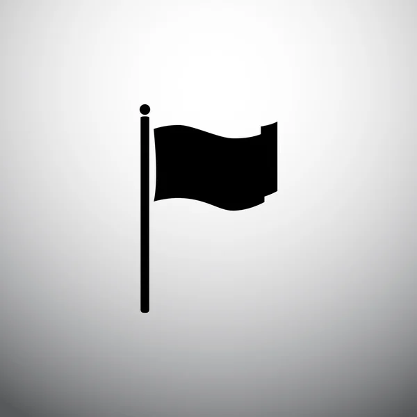 Icono de bandera ondeante — Vector de stock