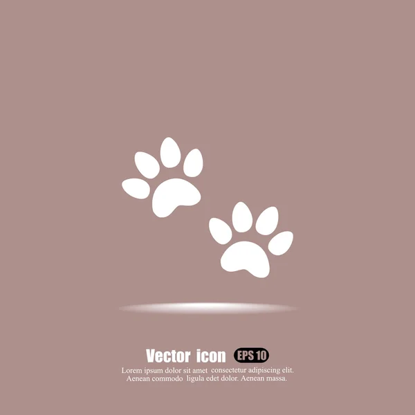 Icono de rastros animales — Vector de stock