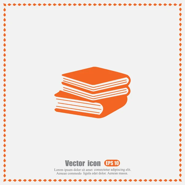Livres, icône de l'éducation — Image vectorielle