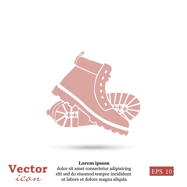 Pracovní boty ikona — Stockový vektor