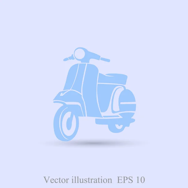 Retro scooter simgesi — Stok Vektör