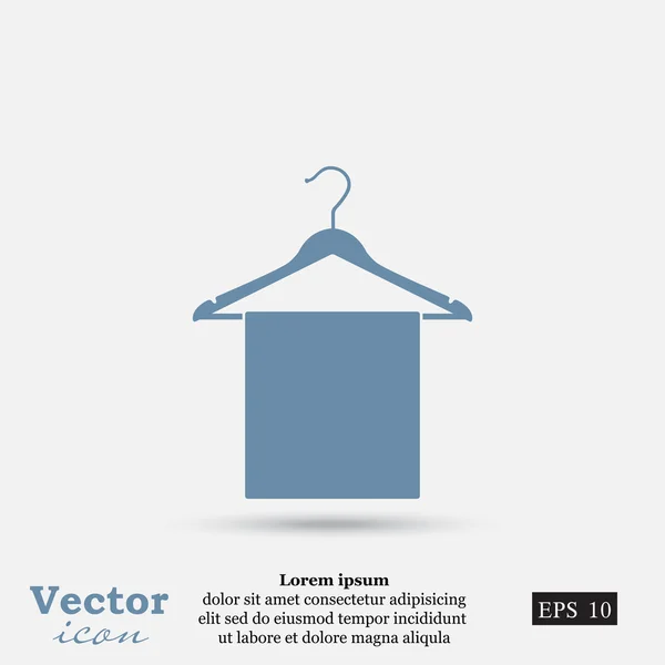 Klädhängare ikon — Stock vektor