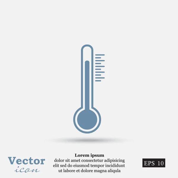 Thermometer, Temperatursymbol — Stockvektor