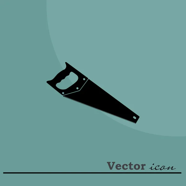 Icono de herramienta de sierra manual — Vector de stock
