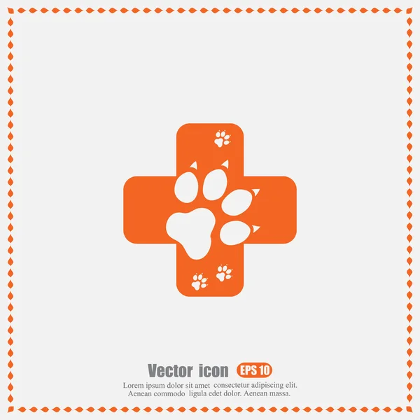 Veterinary clinic icon — Stock Vector