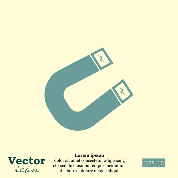 Krachtige magneetpictogram — Stockvector