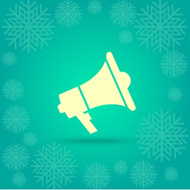 megafon, hoparlör simgesini