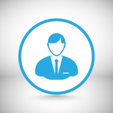 İşadamı profili simgesinin