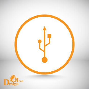 USB konektörü simgesi