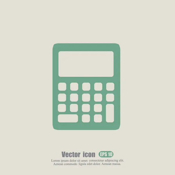 Значок бизнес калькулятора — стоковый вектор
