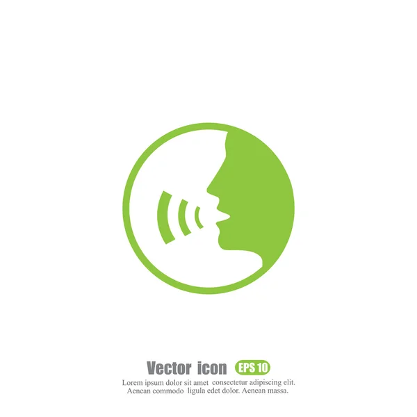 Human speech icon — Stock Vector