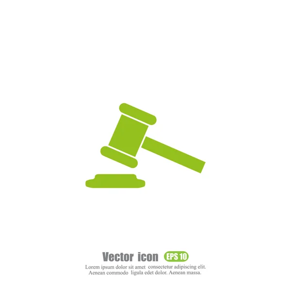 Joggal bíró marok ikon — Stock Vector