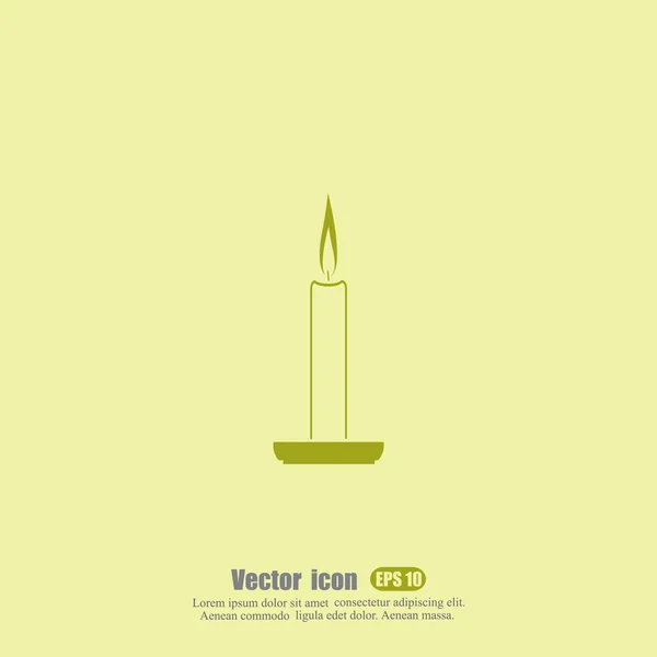 Candelabro icono — Vector de stock