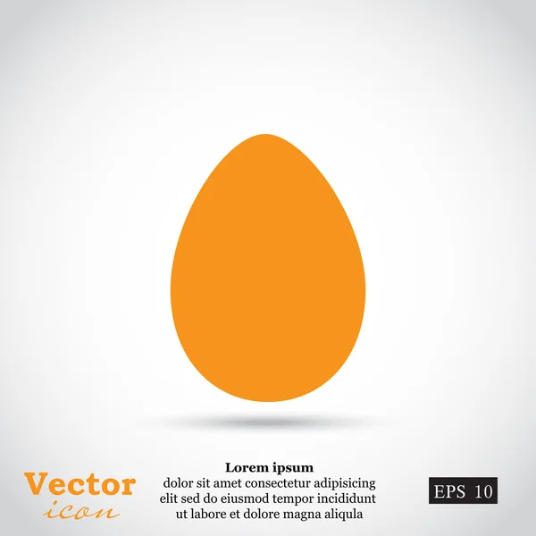 Икона куриного яйца — стоковый вектор