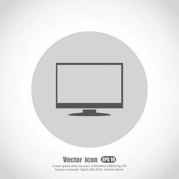 Icono de pantalla de monitor — Vector de stock