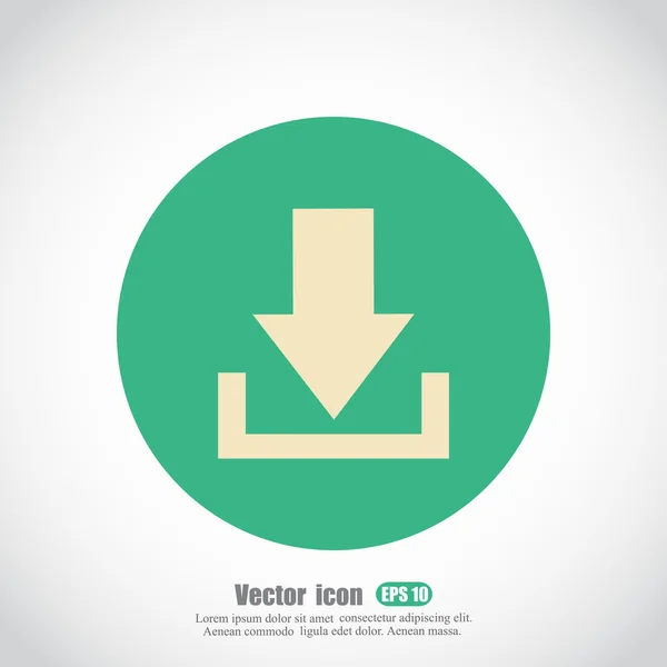 Icon zum Hochladen von Dateien — Stockvektor