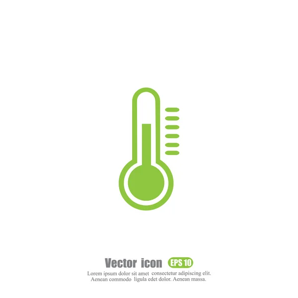 Ícone de termômetro de vidro — Vetor de Stock