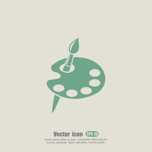 Fırça ve paleti simgesi