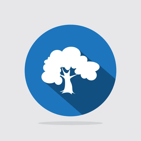 Natureza, ícone de árvore — Vetor de Stock