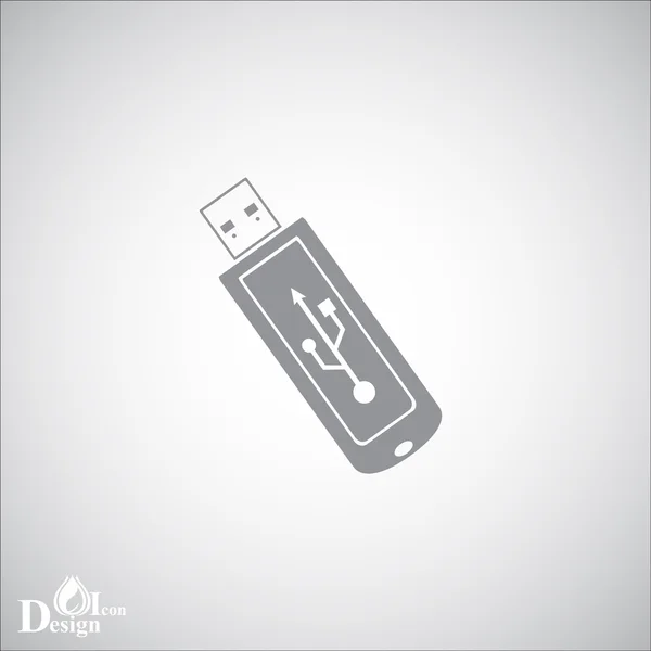 USB flash drive icon — Stock Vector