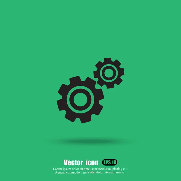 Cogs and wheels icon — Stock Vector