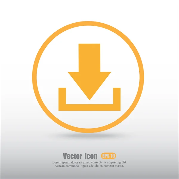 Uploadpictogram in bestand — Stockvector