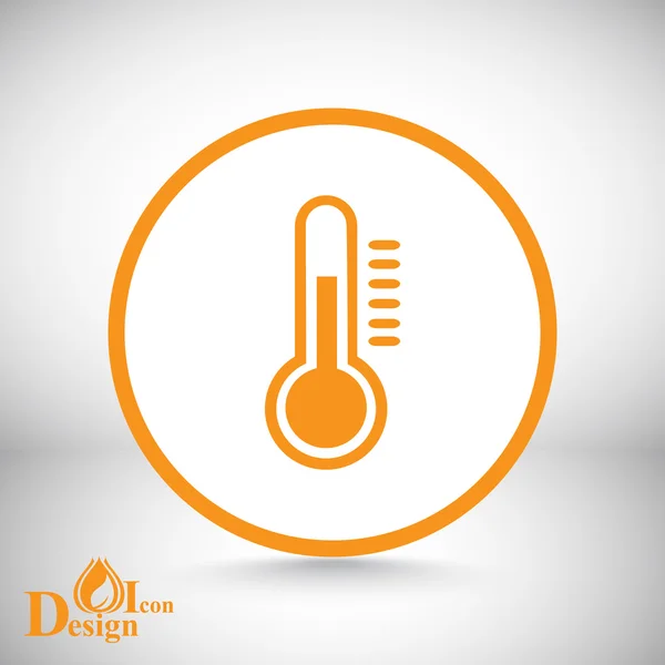 Glass thermometer icon — Stock Vector