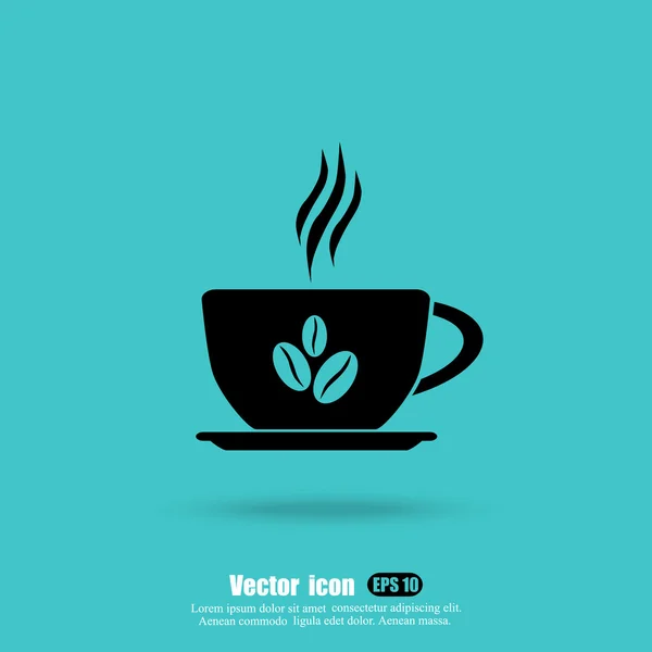 Значок чашку кави — стоковий вектор
