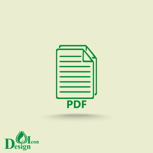 PDF-bestandspictogram — Stockvector