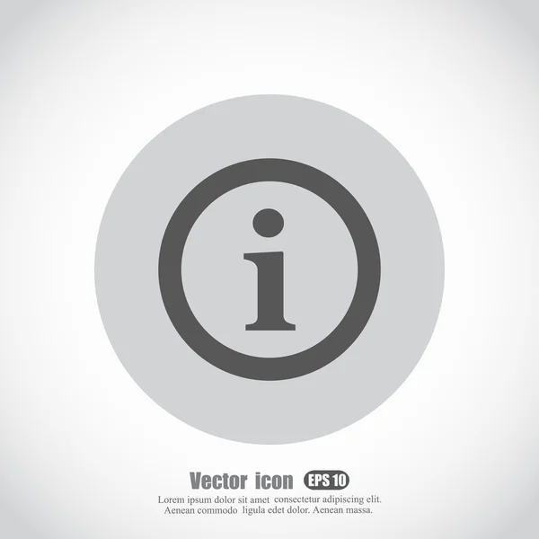 Icono del mensaje de información — Vector de stock