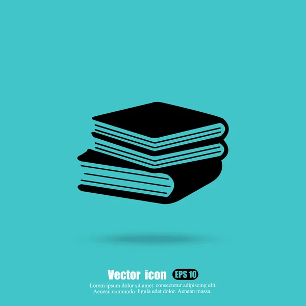 Books, education icon — Stock Vector
