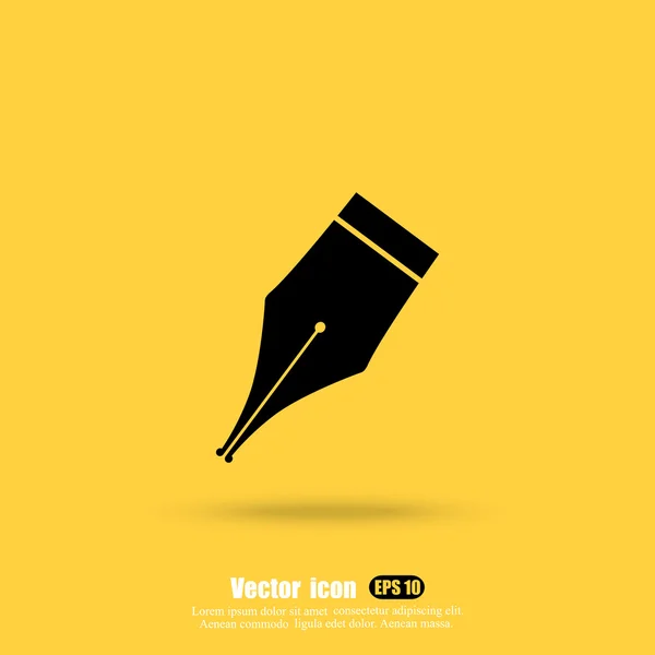 Tinta pluma icono — Vector de stock