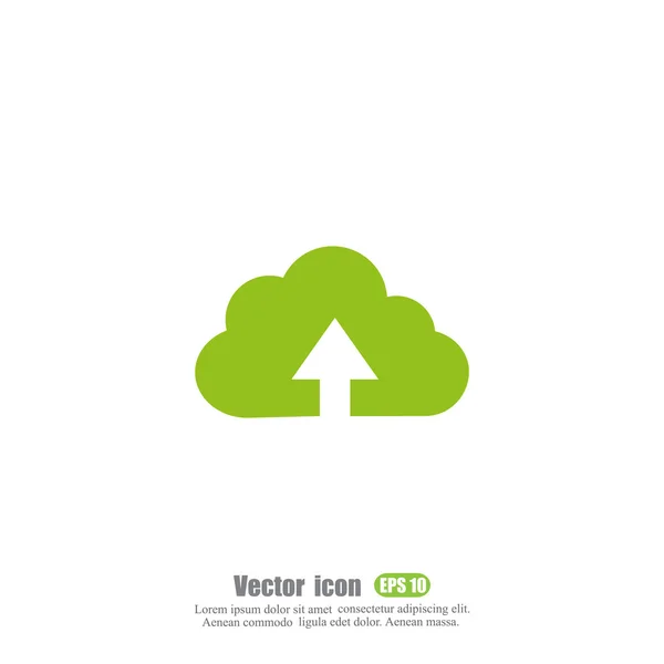 Subir Cloud Icon — Archivo Imágenes Vectoriales