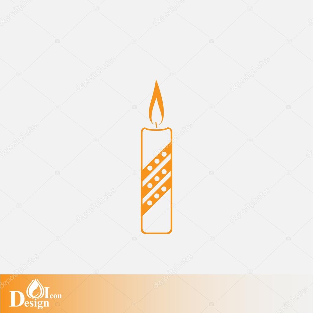 burning candle icon