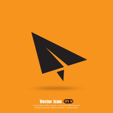 kağıt düzlem simgesi