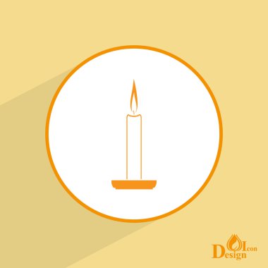 yanan mum simgesi