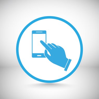 Dokunmatik ekran smartphone simgesini