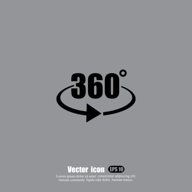 360 derece açı simgesi