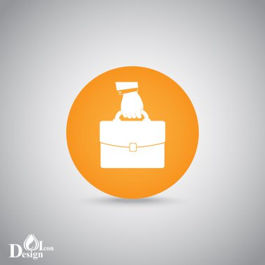 Evrak Çantası'nı simgesi tutan el