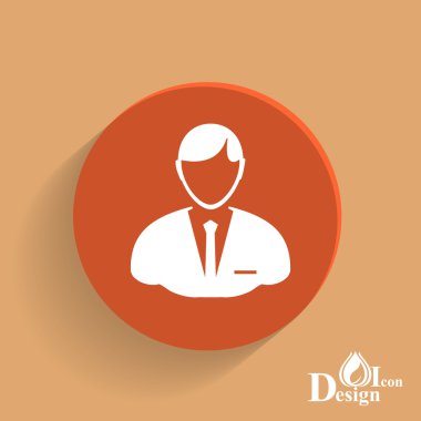 İşadamı profili simgesinin