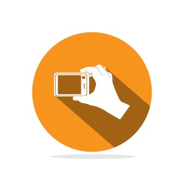 Fotoğraf makinesi tutan el