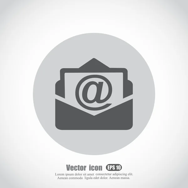 Icono de sobre abierto — Vector de stock