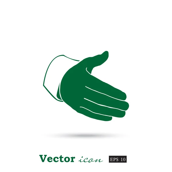 Hand offering handshake icon — Stock Vector